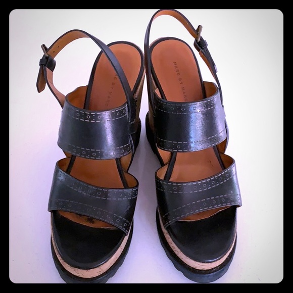 Marc by Marc Jacobs wedge, cork platforms - Picture 1 of 8